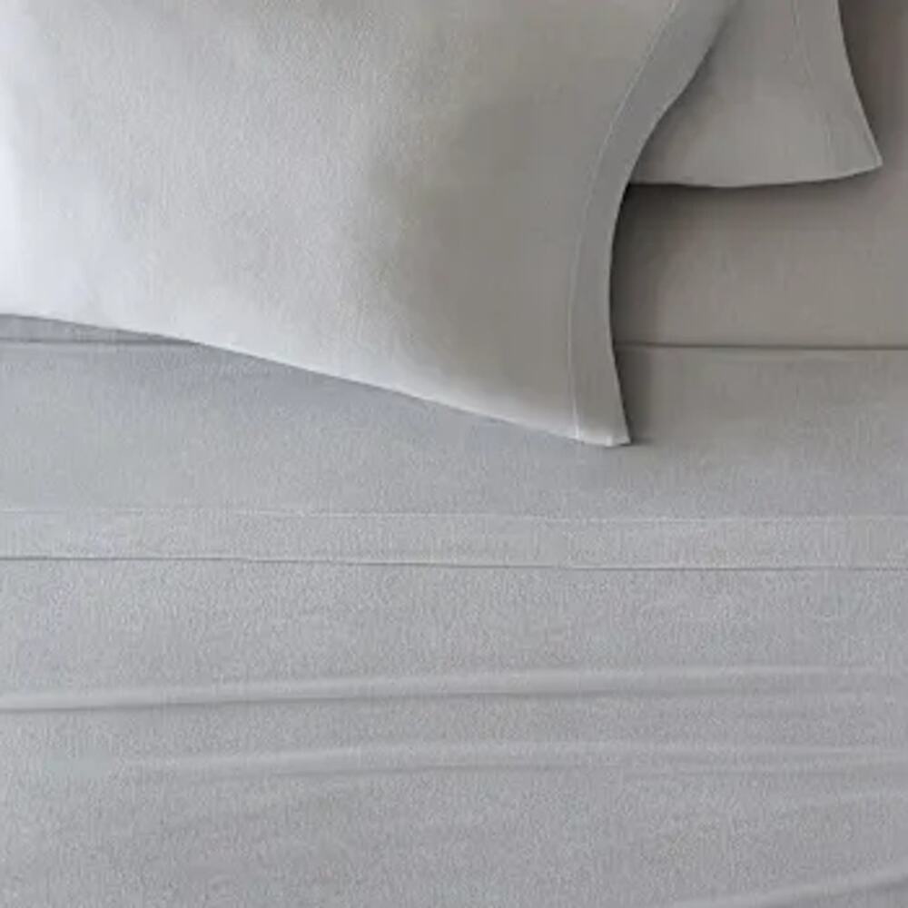 West Elm Queen Flat Sheet Grey 100% Tencel Modal Bedding 105x96 Soft Cooling
